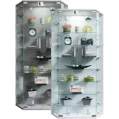 VCM Wandvitrinekast Hangende vitrinekast Glazen vitrinekast Wandvitrinekast Glazen Benila XL