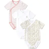 Stellou & Friends Rompertje/body blauw / groen / rosa / wit