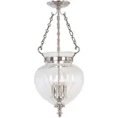 Elstead Lighting Elstead Finsbury Park hanglamp, E14, 3-lichts, medium, gepolijst nikkel