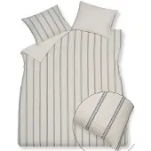 Vandyck Dekbedovertrek Pure 96 Offwhite Linnen / Satijn-200 x 200 / 220 cm | 2-Persoons