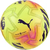 Orbita Ultimate Premier League Lights voetbal (FIFA Quality Pro), Geel/Meerkleurig, Maat 5
