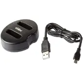 VHBW Camera duo acculader compatibel met Nikon EN-EL12 accu