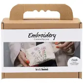 Creativ Company CC Mini Hobbyset Borduurwerk Make-uptas Crème
