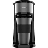 Cecotec Coffee 66 Drop & Go, koffiezetapparaat voor filterkoffie, geschikt voor gemalen koffie, 700W, zwart, roestvrij staal