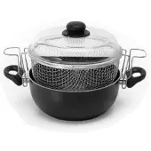 Ballarini Friggitrice 24 cm Aluminium Zwarte Antiaanbaklaag
