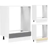 VCM Fasola keuken onderkast voor oven 60 cm wit.
