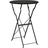 vidaXL Bistrotafel, antraciet, Ø 50 x 71 cm, staal met poedercoating