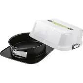 Zenker Springvormpan Ø24cm Bake,Click&Go, Bakblik, Zwart, Transparant