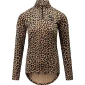 Eivy - Dames thermokleding - Journey Merino Wool Top Leopard voor Dames van Wol - Maat M - Bruin