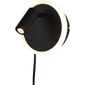 TRIO LED-wandlamp Jordan, zwart, Woon-/ Eetkamer, metaal, Modern, LED wandlamp