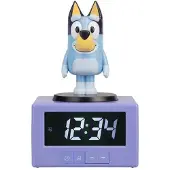 Paladone Bluey Icon Alarm Clock – Officieel Gelicentieerde Digitale Wekker met Nachtlampfunctie, Batterijvoeding-