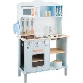 New Classic Toys Nieuwe Klassieke Speelgoed - Speelkeuken - Modern - Elektrische Kookplaat - Inclusief Accessoires - Maakt Geluid