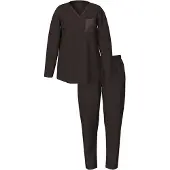 Ulla Popken Pyjama donkerbruin