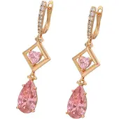 NAEMI Oorbellen goud / pink