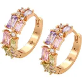 NAEMI Oorbellen rose-goud / gemengde kleuren