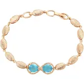 NAEMI Armband turquoise / goud