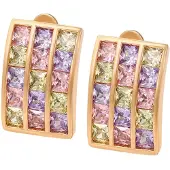 Gaya Oorbellen goud / gemengde kleuren