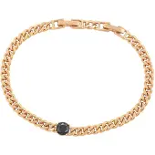 Gaya Armband rose-goud / zwart