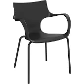 Workliving Jim Stoel - Zwart - Zwart Onderstel