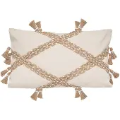 Atmosphera Carmen Kussen Beige,Wit