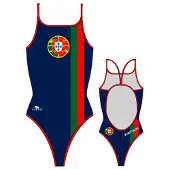 Turbo Portugal Swimsuit Blauw 3XL Vrouw