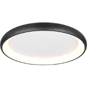 TRIO Led plafondlamp Cardona zwart - Ø 75cm