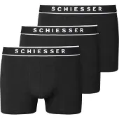 Schiesser Boxershorts zwart / wit