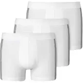 Schiesser Boxershorts donkergrijs / wit