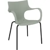 Workliving Jim Stoel - Sage - Zwart Onderstel