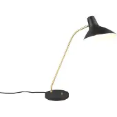 TRIO TRAVELLER - Tafellamp - Bureaulamp - Zwart-goud - excl. 1x E27 4 W - Flexibel