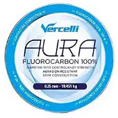 Vercelli Aura 50 M Fluorocarbon Transparant 0.450 mm