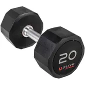 Olive Rubber Pro-style 20kg Dumbbell Zilver 20 kg