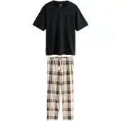 Next Pyjama lang beige / navy / bruin / zwart