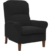 vidaXL Fauteuil Zwart Fluweel