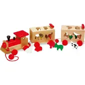 Small Foot Houten Dierentuin Trein Met Dieren