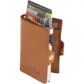 Tony Perotti Furbo Leather Cardholder honey
