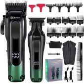 Hatteker Professionele Tondeuse - Draadloos Haarscheerapparaat met Baardtrimmer - Oplaadbare Set