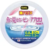 Duel Fish Cannot See Pink 50 M Flurocarbon Transparant 0.148 mm