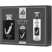 Lattafa Pride Ishq Al Shuyukh zilveren luxe parfumcadeauset voor heren