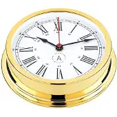 Autonautic Instrumental R175d Nautical Quartz Clock Goud