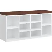 vidaXL Schoenenrek 103x30x48 cm bewerkt hout hoogglans wit
