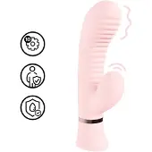 Loveline Mystique - Ribbed Rabbit Vibrator - Pink