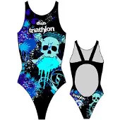 Turbo Skulls Triathlon Swimsuit Zwart M Vrouw