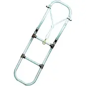 Goldenship Folding Ladder 3 Steps Zilver