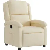 vidaXL Relaxfauteuil crème stof