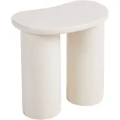 Beliani INGLIS - Bijzettafel - Wit - MDF