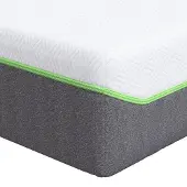 vidaXL Matras Wit en Grijs 100 x 200 cm Jacquard stof