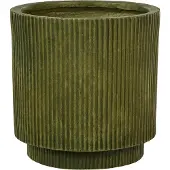 Beliani DARIA - Bloempot - Olijfgroen - 30 cm - Kleivezels