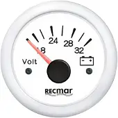 Recmar Voltmeter 8-32v Zilver