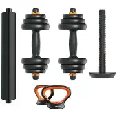 Fed Dumbbell Kit V2+bar+kettlebell 20kg Goud 20 kg